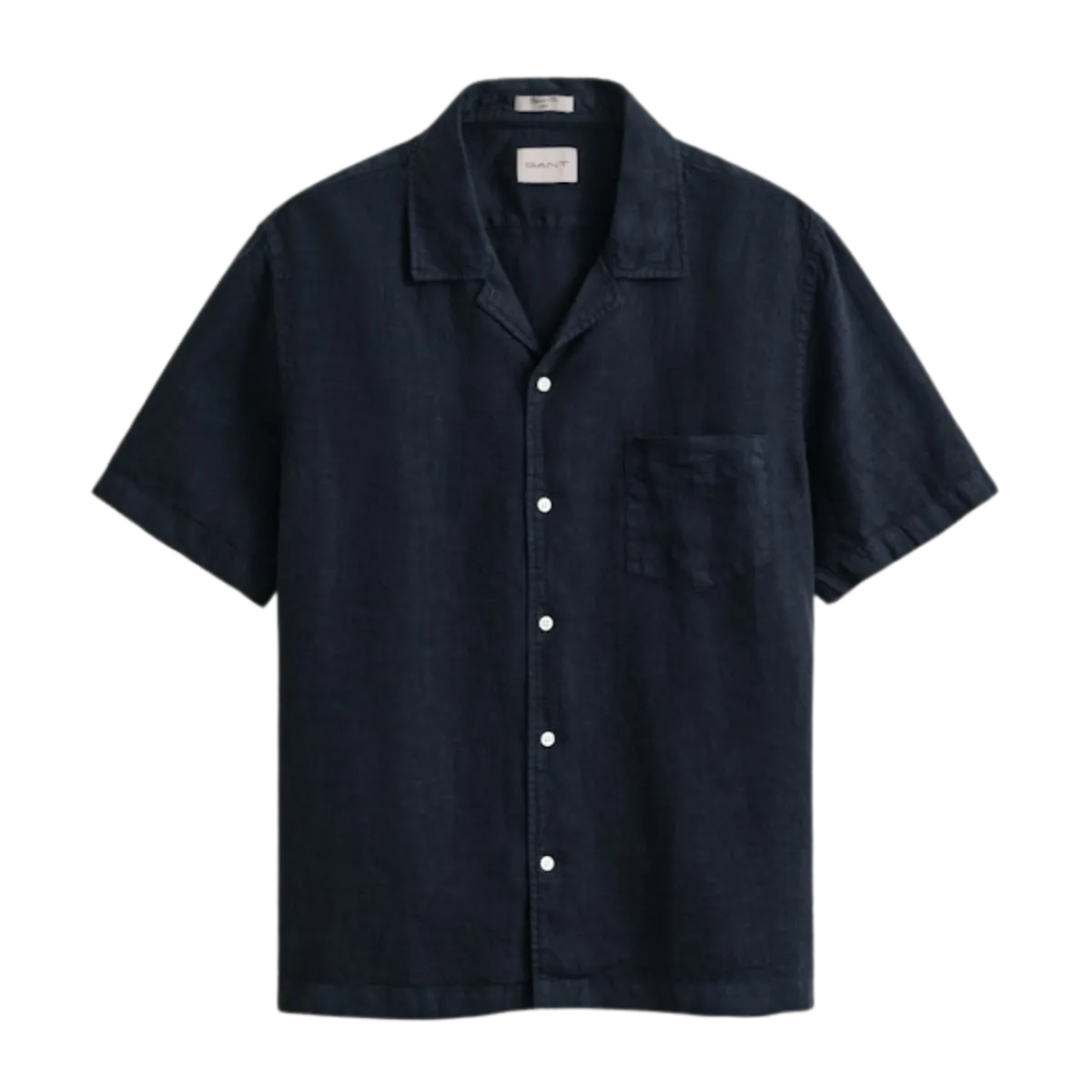 New Gant Gnt Dyed inen Cap Shirt - Evening Bue