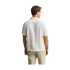 Outlet Gant Gnt Dyed inen Cap Shirt - White