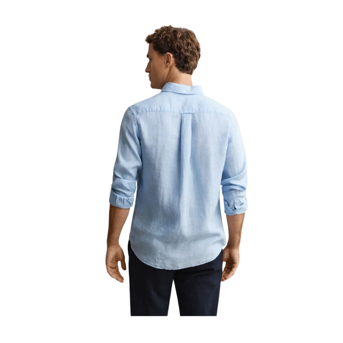 Hot Gant Gnt Dyed inen hirt - ky Bue