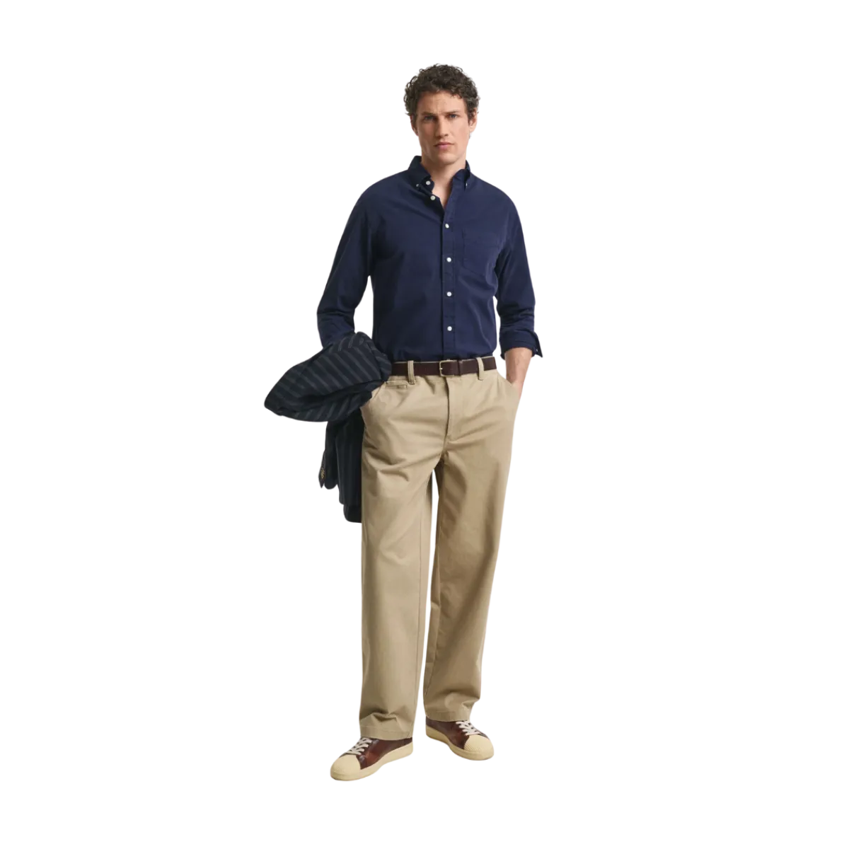 Outlet Gant Gnt Dyed Twill hirt - Evening Blue