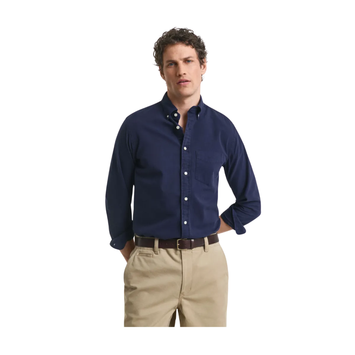 Outlet Gant Gnt Dyed Twill hirt - Evening Blue