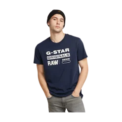 Hot G-star raw Graphic 8 Tee - artho Bue