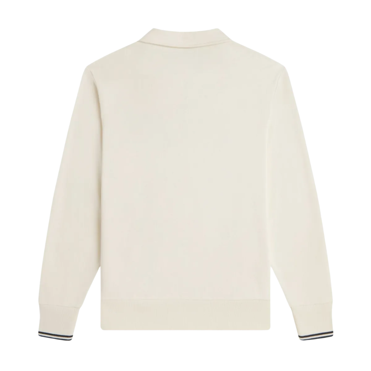Fred Perry Haf Zip Coared Sweatshirt - Ecru