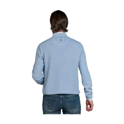 Clearance Hansen & Jacob Half Zip Structure Knit - Blue