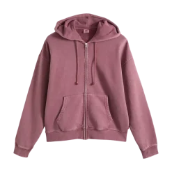 Clearance Levi's Haye Boxy Fu Zip weater - Pot-grunge Roan Rouge