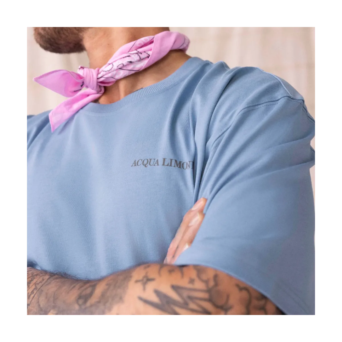 Acqua Limone Heavy Tee Palm tree - 550 Corn Blue