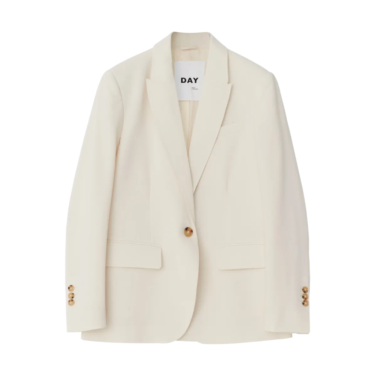 Discount Day Birger et Mikkelsen Hector Classic Gabardine Blazer - Ivory Shade