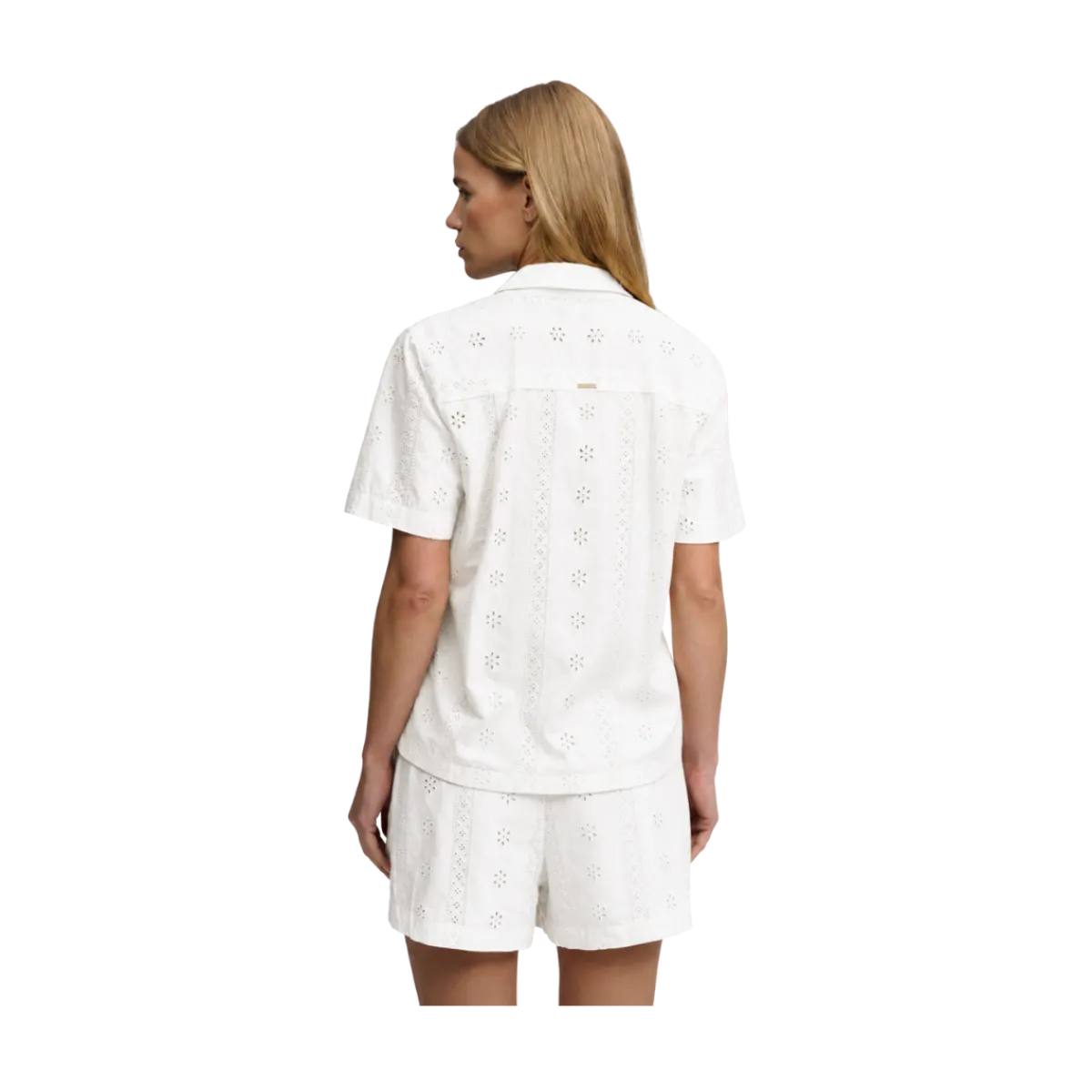 Best Superdry Heritage Broderie S/S Shirt - Off White