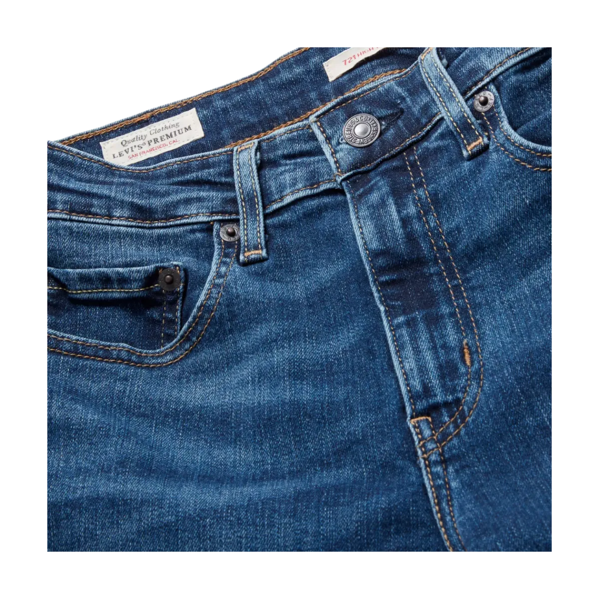 Sale Levi's 721 High Rise Skinny - Blue Wave Dark