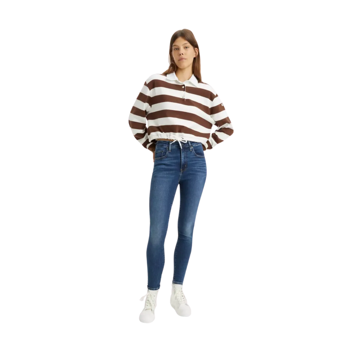 Sale Levi's 721 High Rise Skinny - Blue Wave Dark