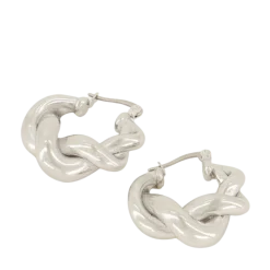Outlet My Jewellery Iconic twisted pattern earrings - Silver