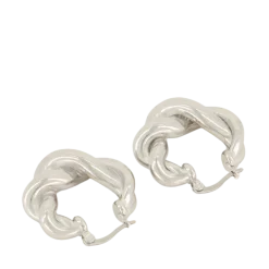 Outlet My Jewellery Iconic twisted pattern earrings - Silver