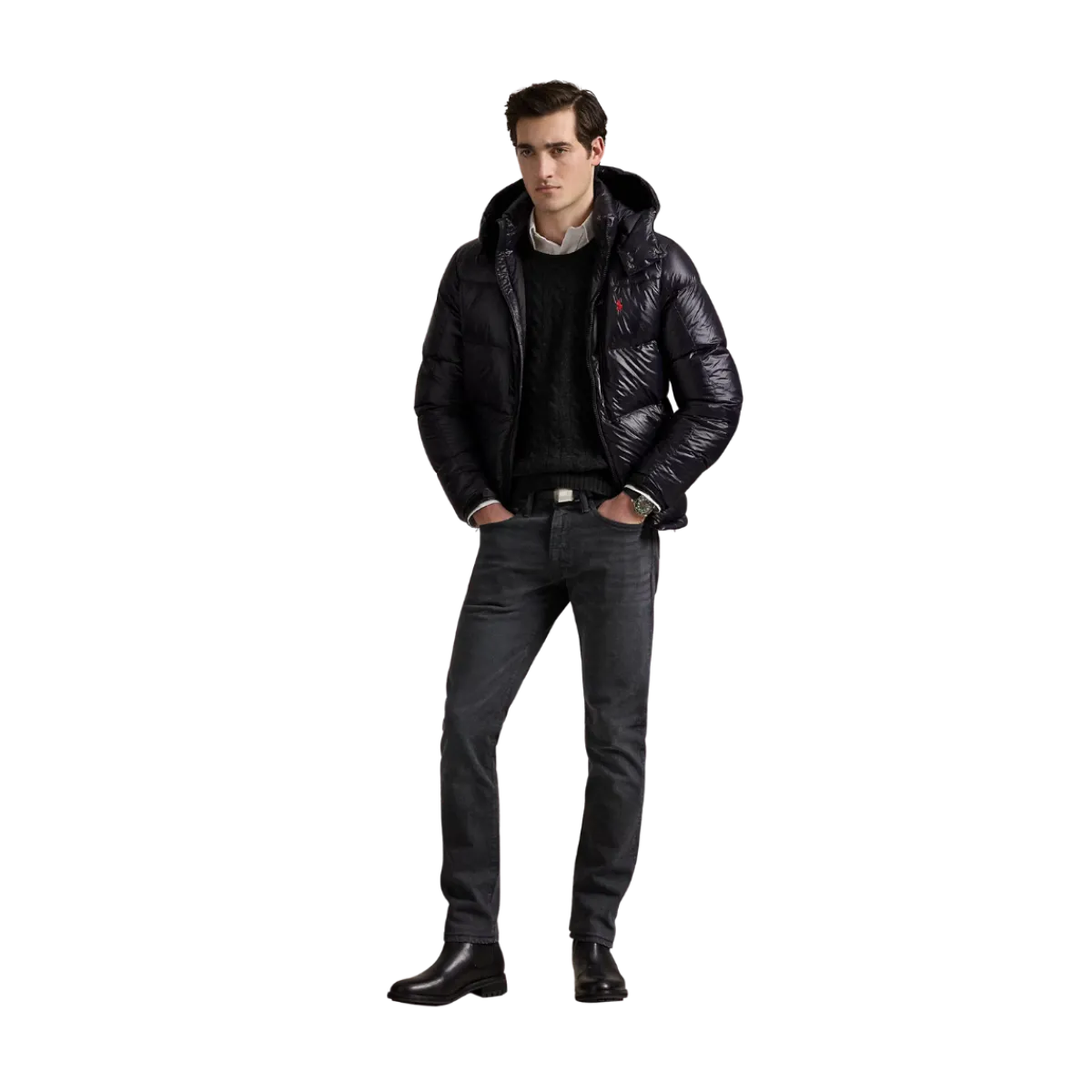 Sale Polo Ralph Lauren Inulated Bomber Jacket - Polo Black Gloy