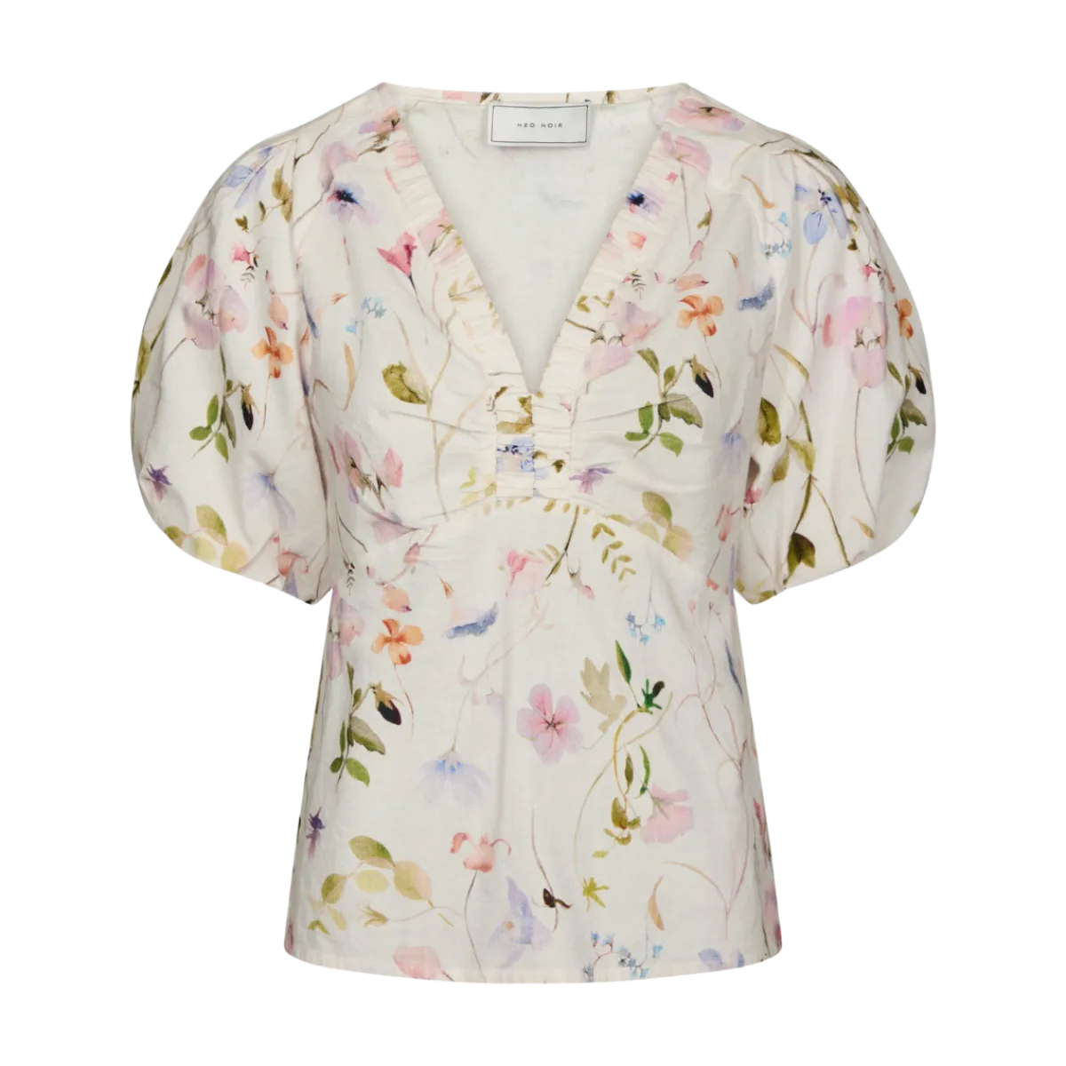 Clearance Neo Noir Irina Flower Blouse - Off White