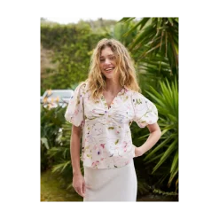 Clearance Neo Noir Irina Flower Blouse - Off White