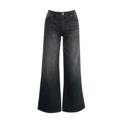 Sale Hést Irina Wide Leg - Medium Wash Black Denim