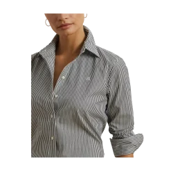 Hot Lauren Jaelko Button Front hirt - Black/White