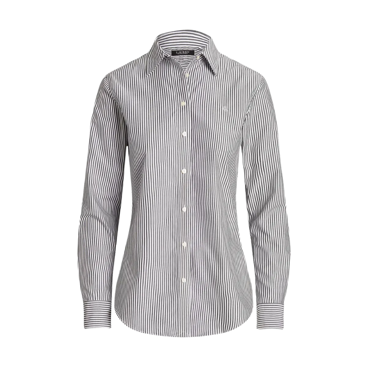 Hot Lauren Jaelko Button Front hirt - Black/White