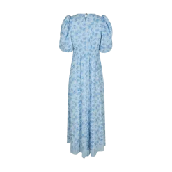 Clearance Neo Noir Kikka Chiffon Flower Dress - Light Blue