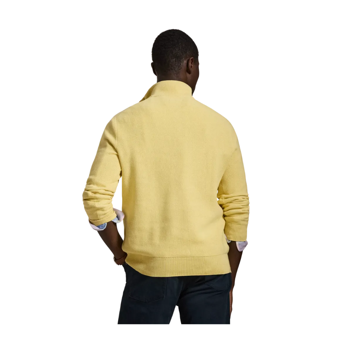 Hot Polo Ralph Lauren Knit Cotton Quarter-Zip weater - oft Yellow