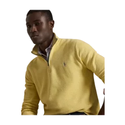 Hot Polo Ralph Lauren Knit Cotton Quarter-Zip weater - oft Yellow