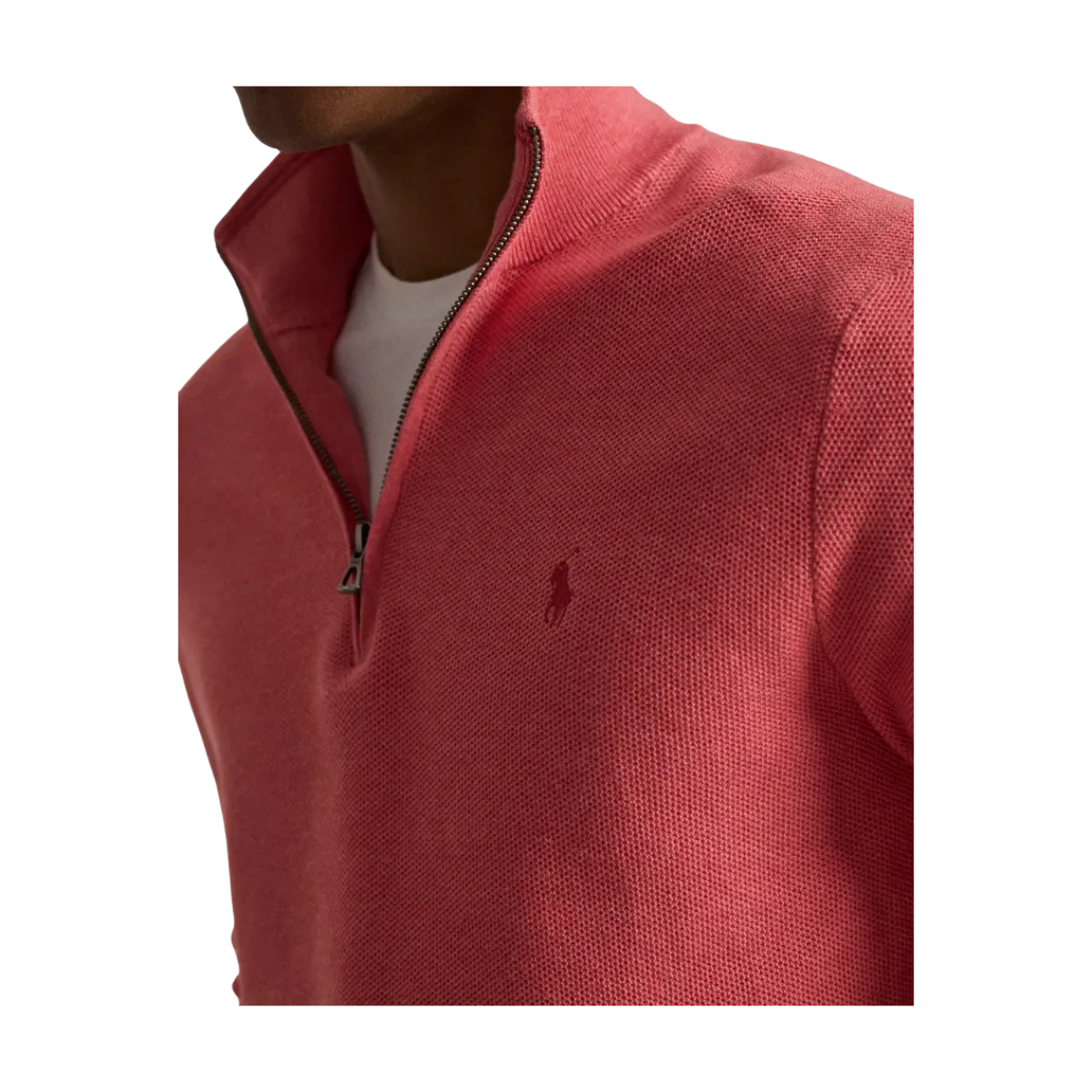 Online Polo Ralph Lauren Knit Cotton Quarter-Zip weater - Cherry Pink