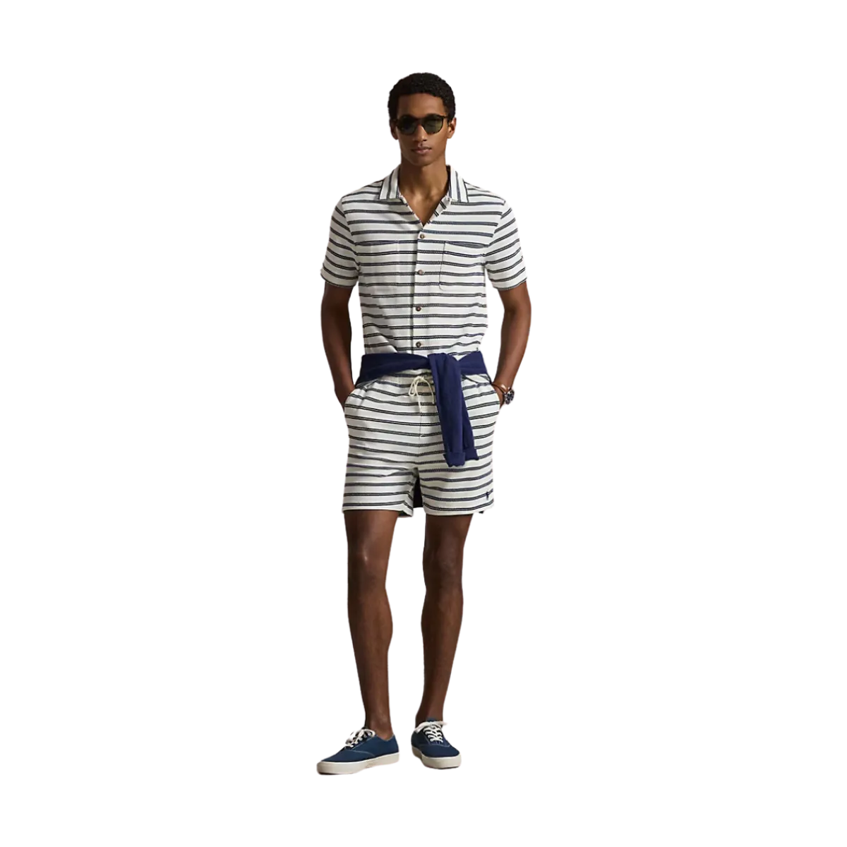Sale Polo Ralph Lauren Knit hort - Pale Crea/Newport Navy