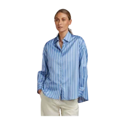 New Stenströms Koda Shirt - Blue stripe