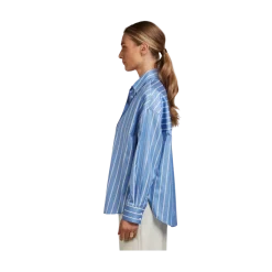 New Stenströms Koda Shirt - Blue stripe