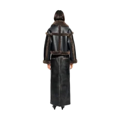 Online Stand Studios Kristy Jacket - Black/Dark Brown