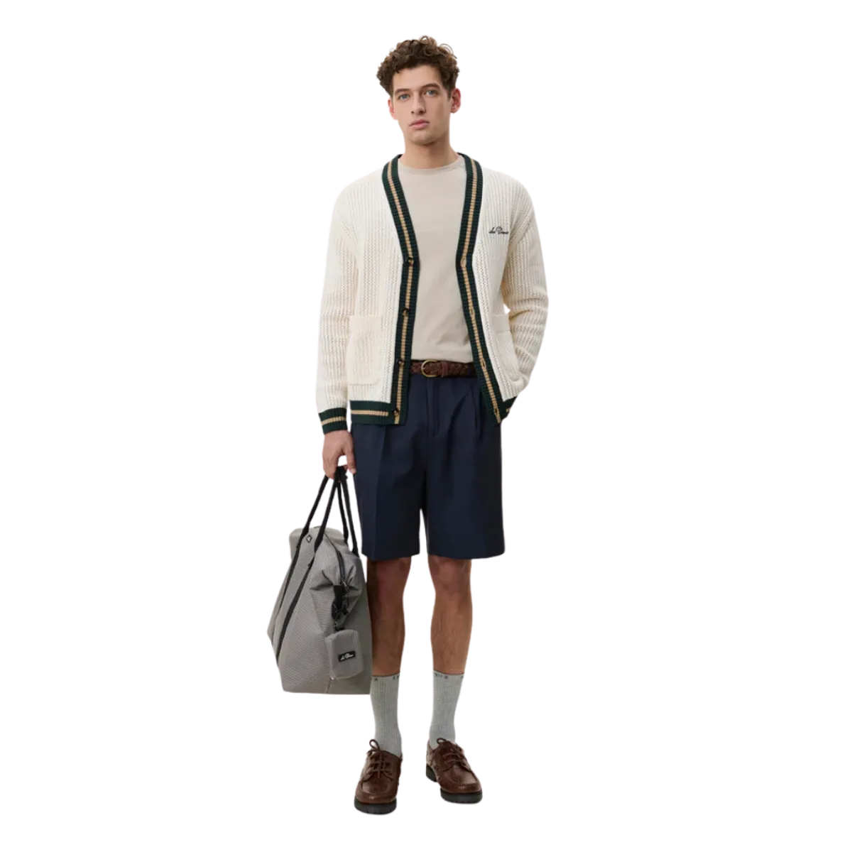 Sale Les Deux ace Knitted Cardigan - White