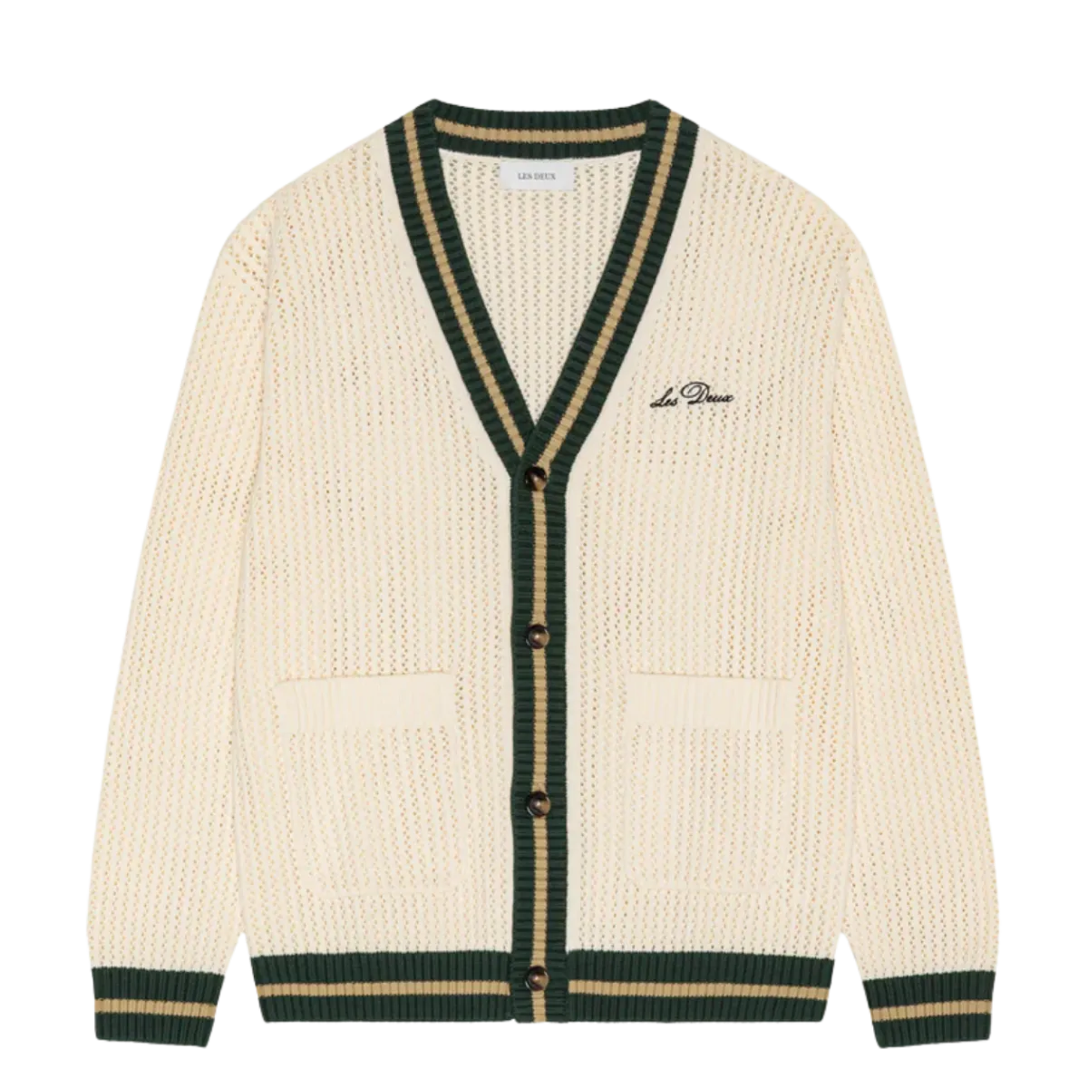 Sale Les Deux ace Knitted Cardigan - White