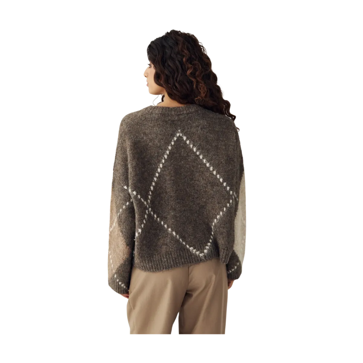 Hot Noella Lai Knit - Ash Brown Mix