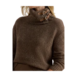 Lauren akiat Puover - Taupe Brown Heather Donega