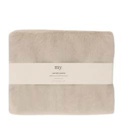Clearance My Jewellery Laptop Sleeve Fur Beige - Beige