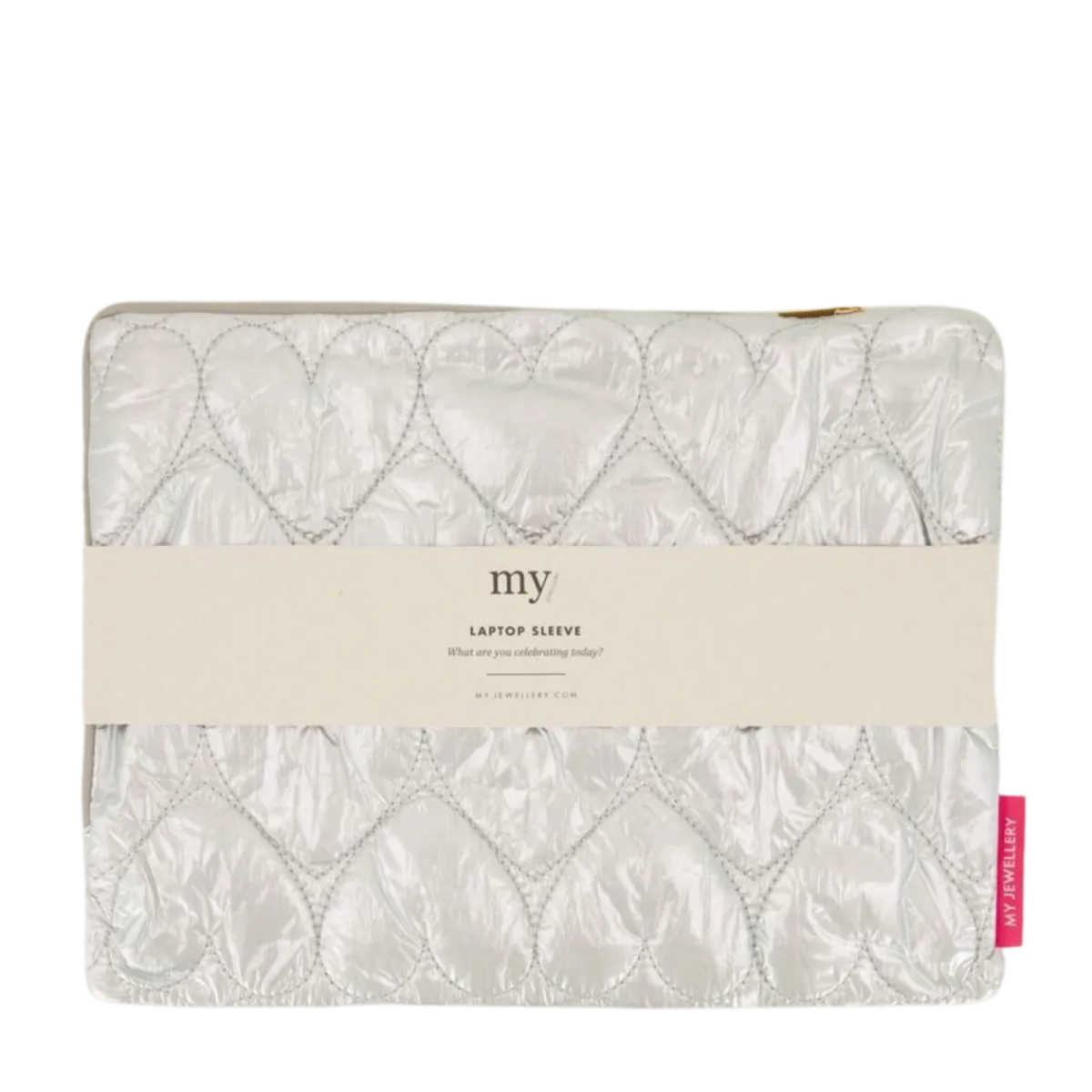 Hot My Jewellery Laptop Sleeve Heart - Silver