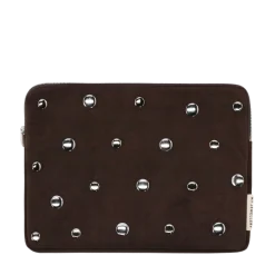 Online My Jewellery Laptop Sleeve Suede Studs Brown - Brown