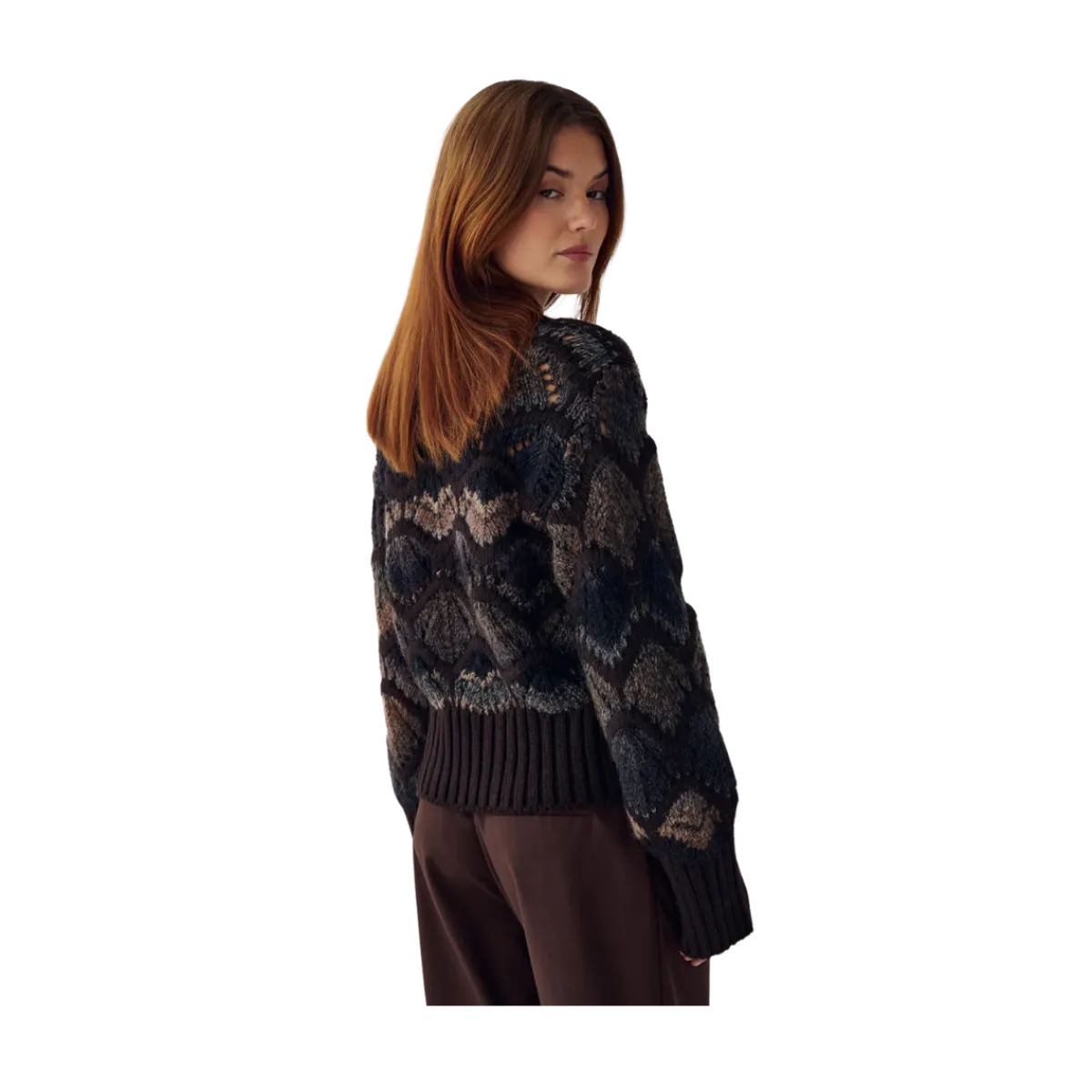 Hot Noella Latanna Knit - Brown Multi