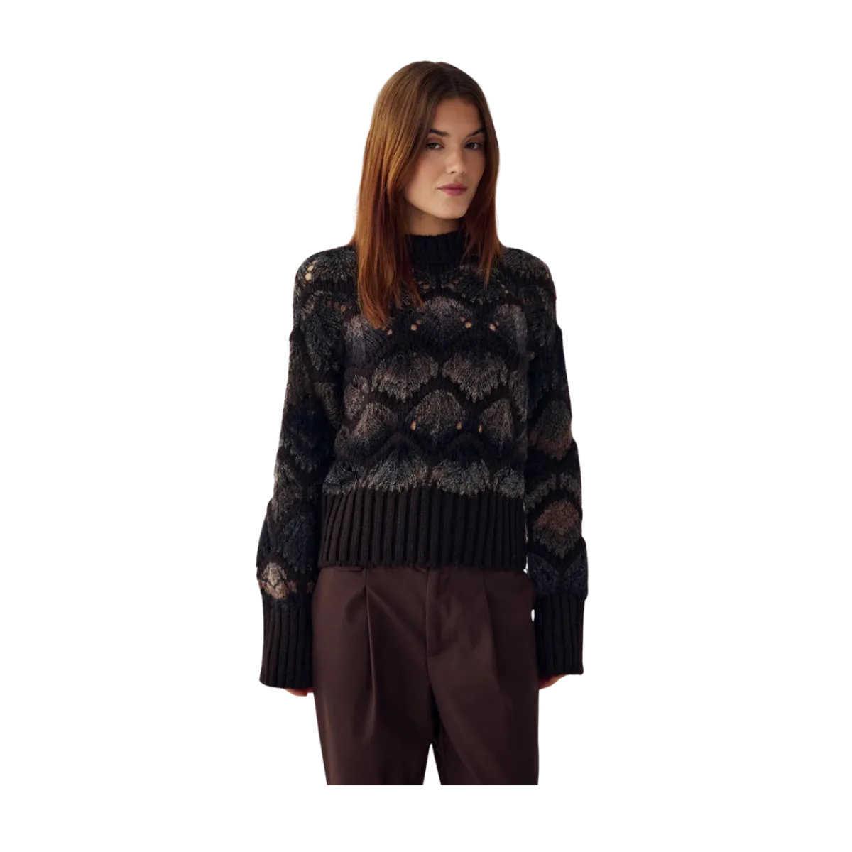 Hot Noella Latanna Knit - Brown Multi