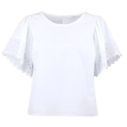 Outlet Stenströms Leona Blouse Wide Sleeve - White