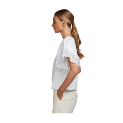 Outlet Stenströms Leona Blouse Wide Sleeve - White