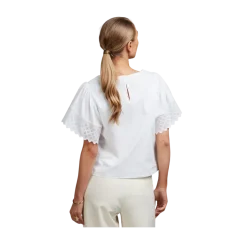 Outlet Stenströms Leona Blouse Wide Sleeve - White