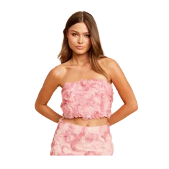 Sale Rut & Circle EONORE TOP - Pink eange