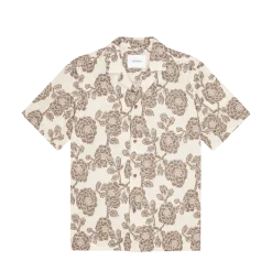 New Les Deux esey Fower Jacquard SS Shirt - 215 Ivory