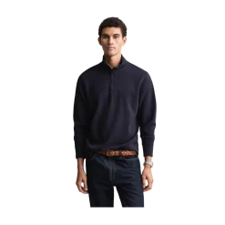 New Gant ight acker Haf Zip - Evening Bue