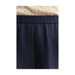 New Gant Linen Blend Pull On Shorts - 433 Evening Blue