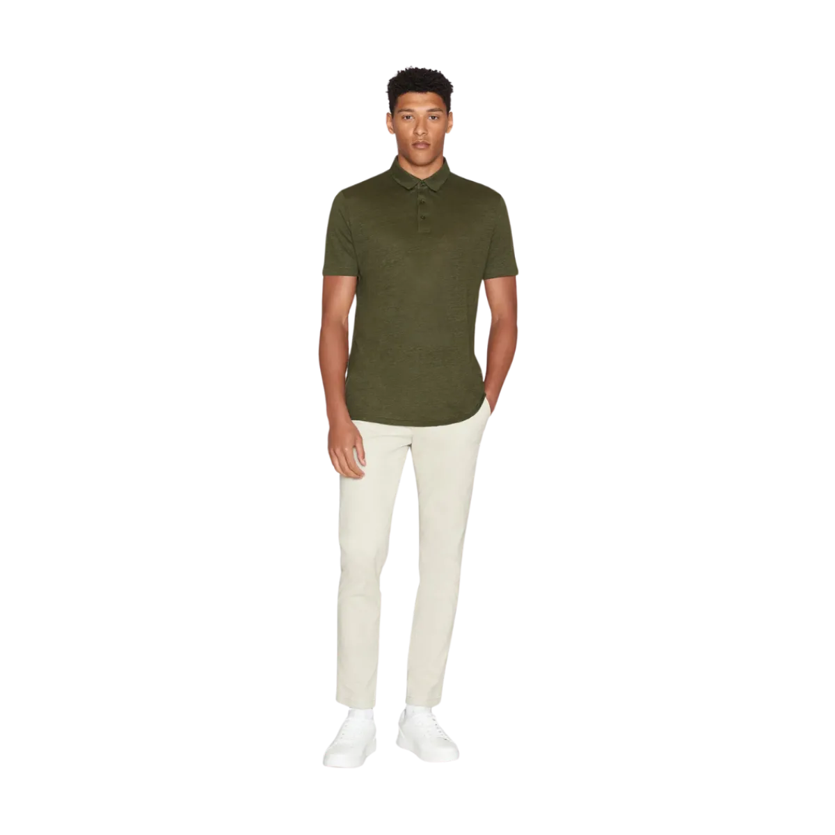 Discount Knowledge Cotton Apparel Linen polo - Forret Night