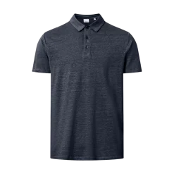 Outlet Knowledge Cotton Apparel Linen polo - Total Eclipe