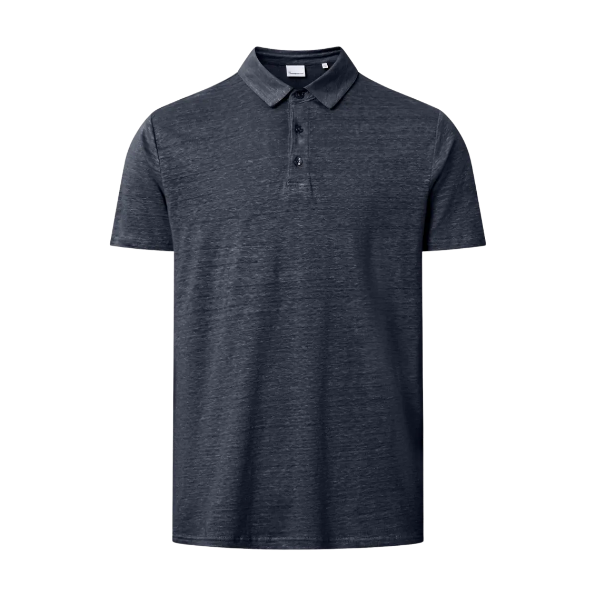 Outlet Knowledge Cotton Apparel Linen polo - Total Eclipe