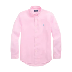 Hot Polo Ralph Lauren Long Sleeve Sport Shirt - Carmel Pink